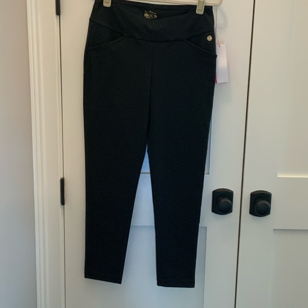Lilly Pulitzer Black Corso Pant Fairway Performance Twill Size 4 NEW w/Tags
